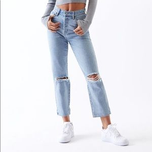 PacSun Light High Waisted Straight Leg Jeans